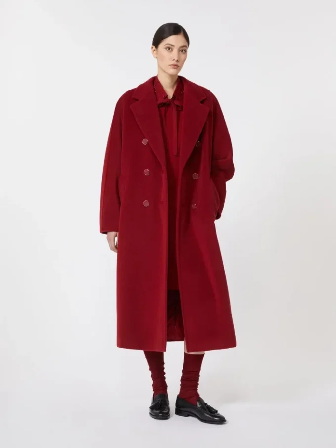 101801 icon coat, dark red