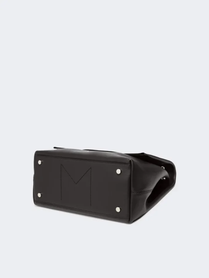 Archetipo leather handbag, black Archetipo leather handbag, black