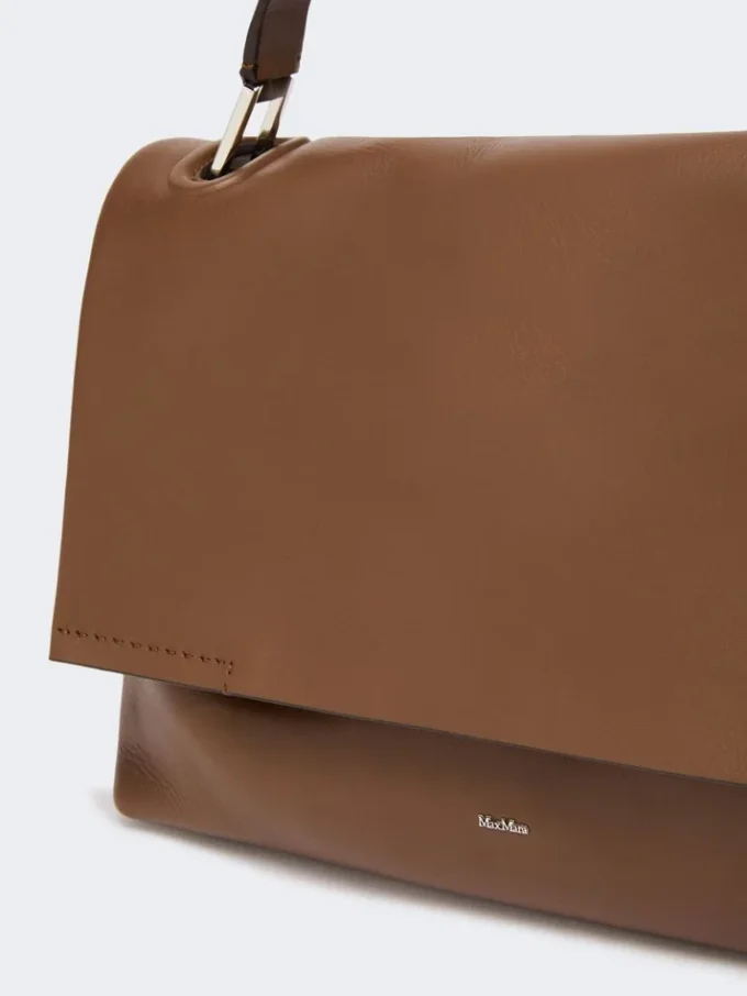 Archetipo leather handbag, brown Archetipo leather handbag, brown