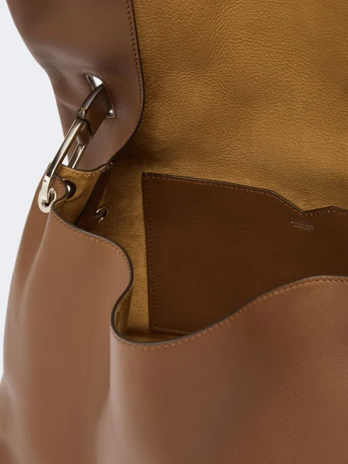 Archetipo leather handbag, brown Archetipo leather handbag, brown