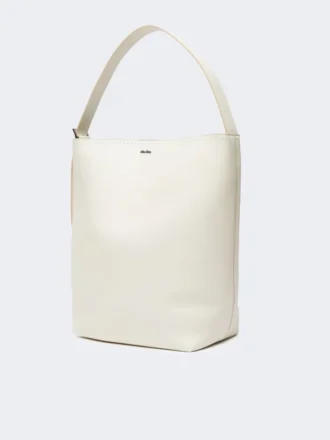 – archetipo medium leather bag, white