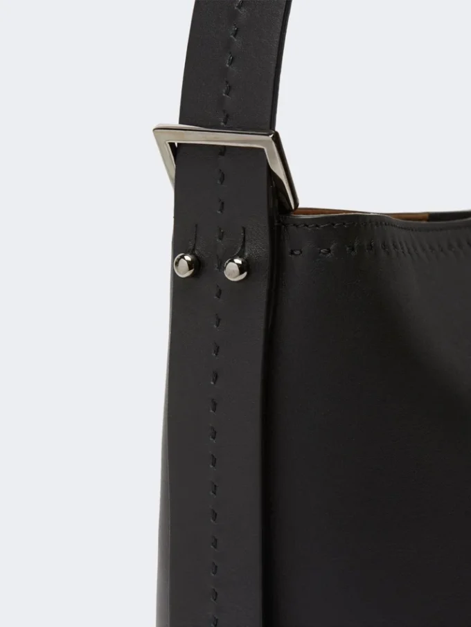 Archetipo small leather bag, black