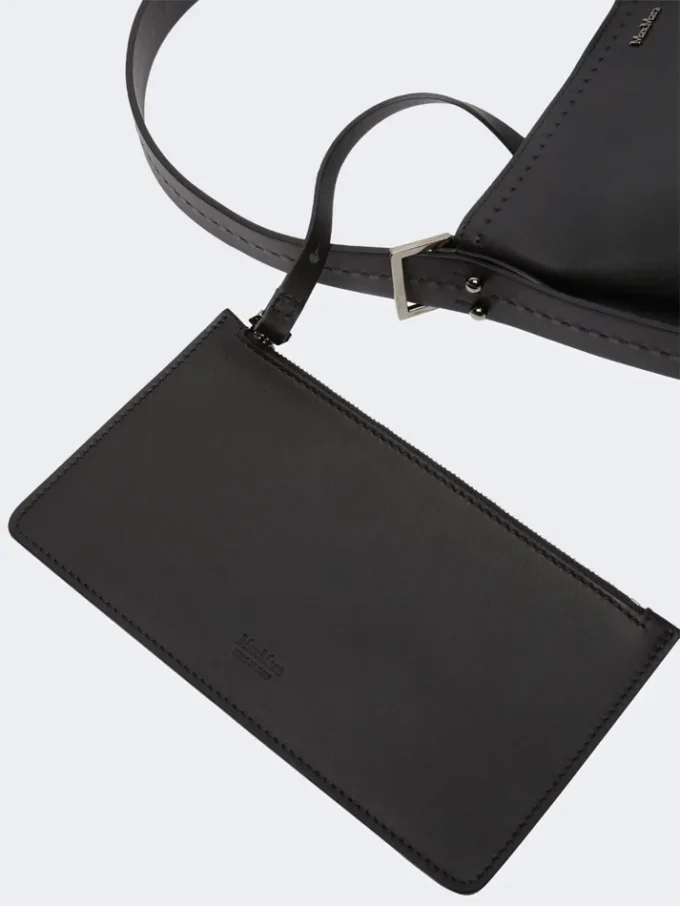 Archetipo small leather bag, black