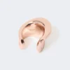 Asymmetric metal ring, bronze