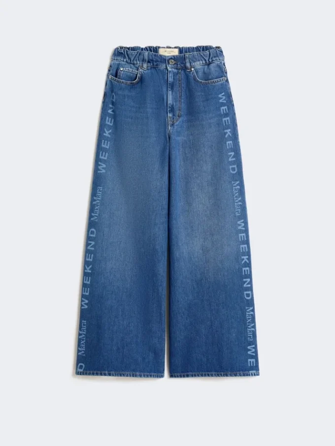 Authentic cotton denim jeans, navy