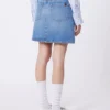 Authentic denim mini skirt, navy