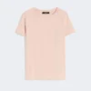 Basic cotton jersey t-shirt, pink
