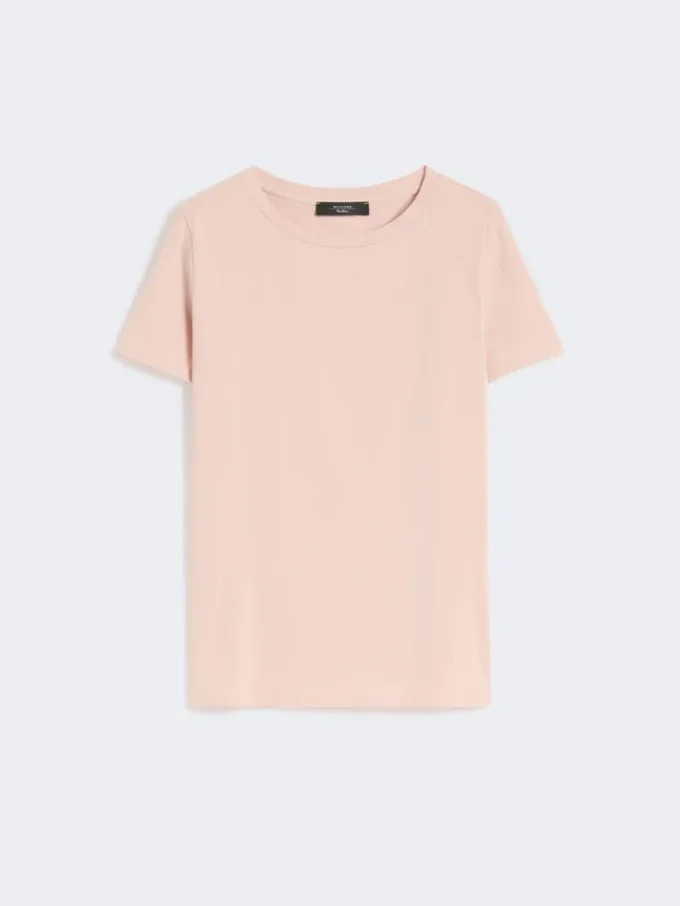 Basic cotton jersey t-shirt, pink