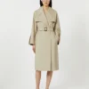 Belted water-repellent twill trench coat, sand Belted water-repellent twill trench coat, sand