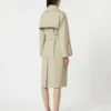 Belted water-repellent twill trench coat, sand Belted water-repellent twill trench coat, sand