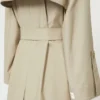 Belted water-repellent twill trench coat, sand Belted water-repellent twill trench coat, sand