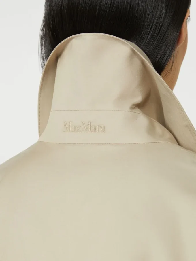 Belted water-repellent twill trench coat, sand Belted water-repellent twill trench coat, sand