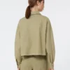 Boxy cotton panama shirt, olive green Boxy cotton panama shirt, olive green
