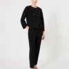 Cady carrot trousers, black