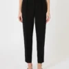 Cady carrot trousers, black