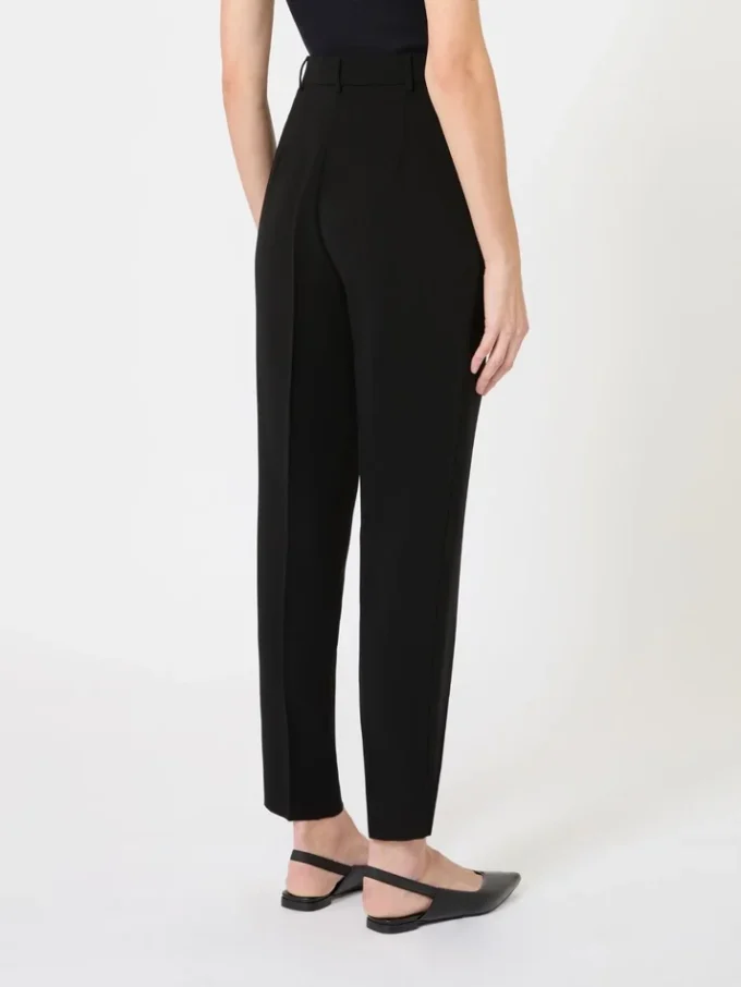Cady carrot trousers, black