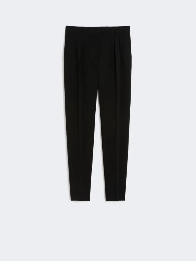 Cady carrot trousers, black