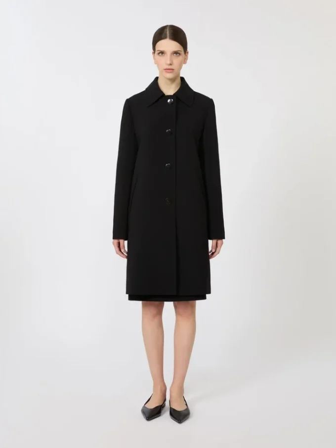 Cady midi coat, black