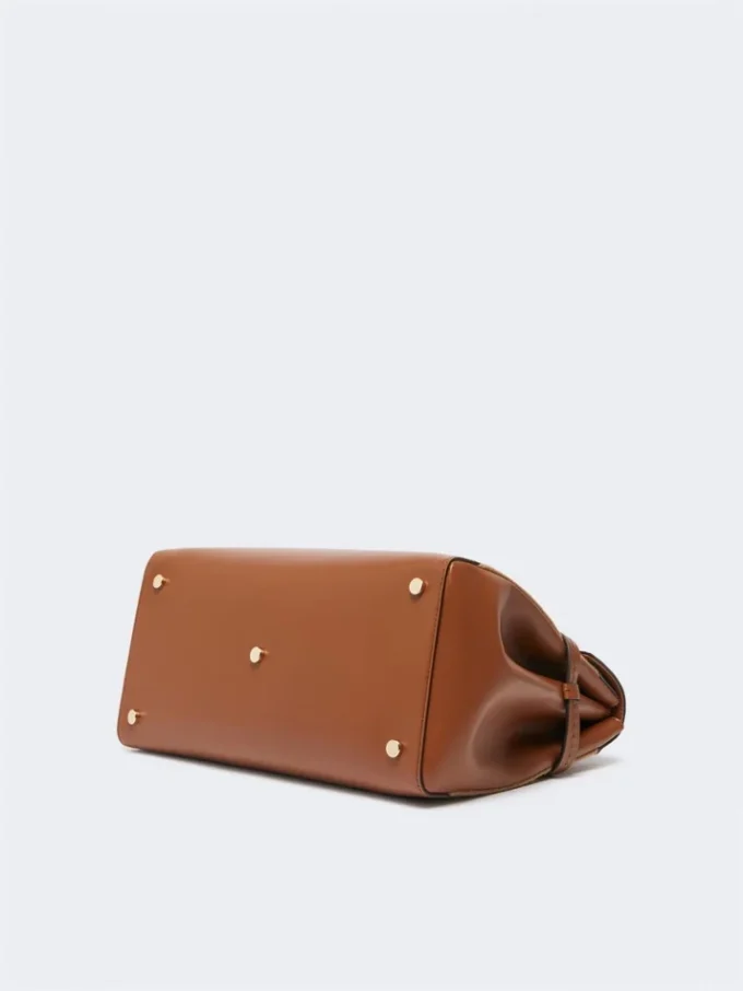 Camel and leather handbag, camel