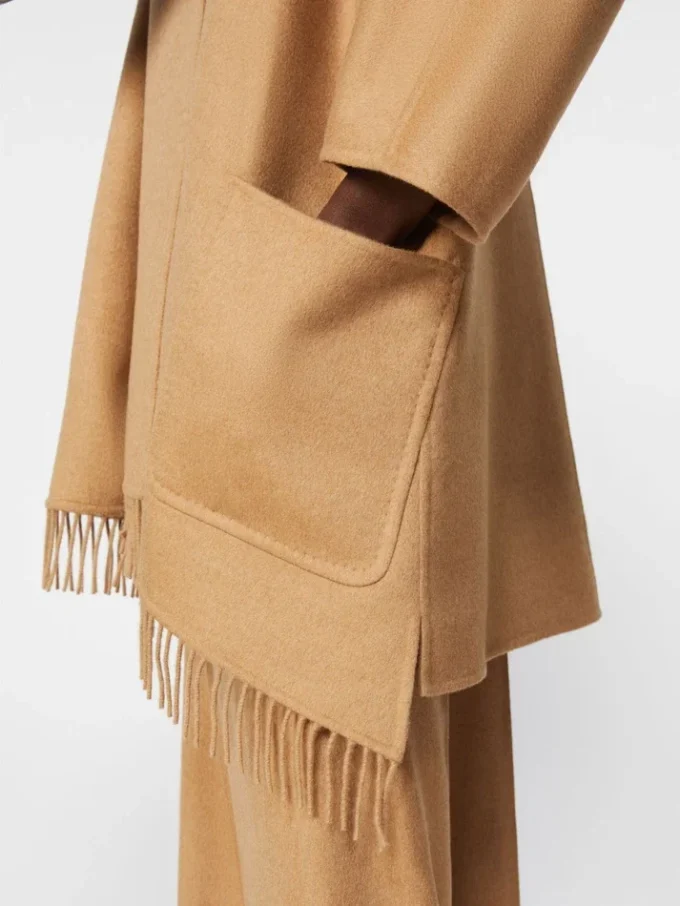 Camel cardigan coat, camel