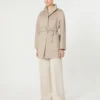 Camel wrap coat, sand