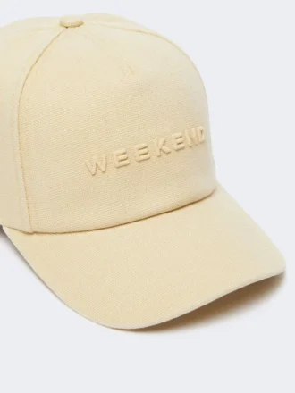 Canvas baseball cap, beige