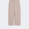Cashmere and wool fleece trousers, beige Cashmere and wool fleece trousers, beige