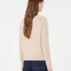 Cashmere crew-neck sweater, sand