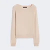 Cashmere crew-neck sweater, sand