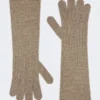 Cashmere gloves, beige