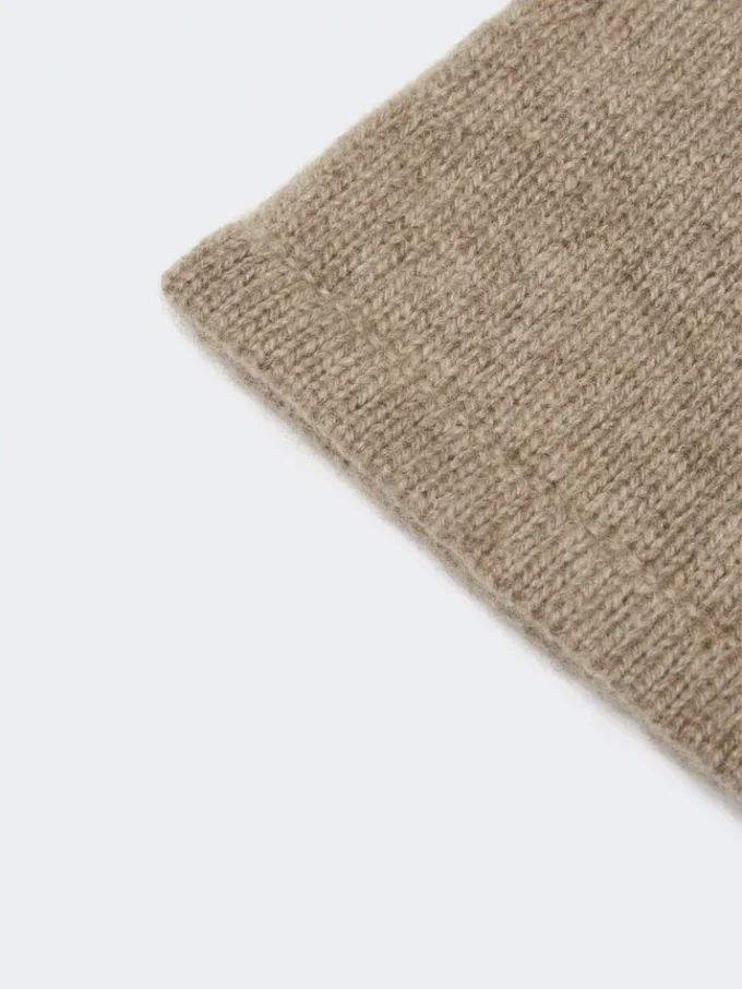 Cashmere gloves, beige