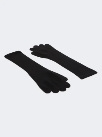 Cashmere gloves, black