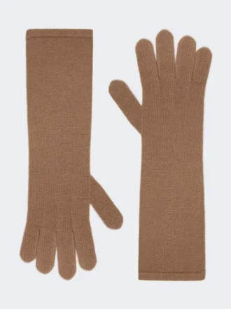 Cashmere gloves, camel