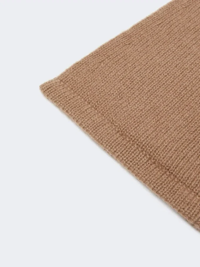 Cashmere gloves, camel