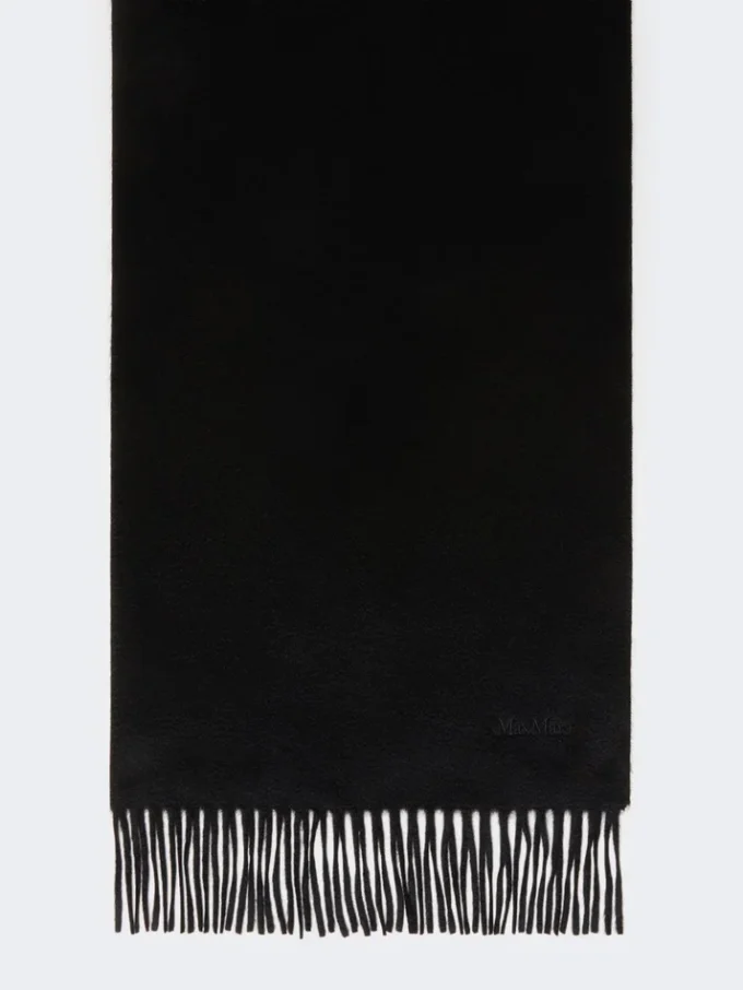 Cashmere logo stole, black