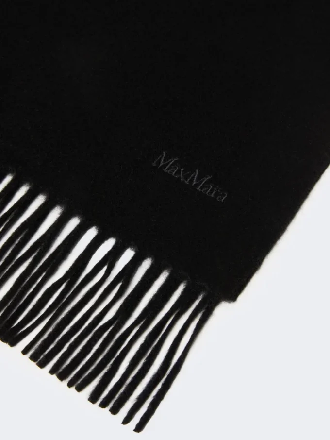 Cashmere logo stole, black