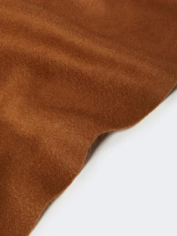 Cashmere logo stole, tobacco Cashmere logo stole, tobacco