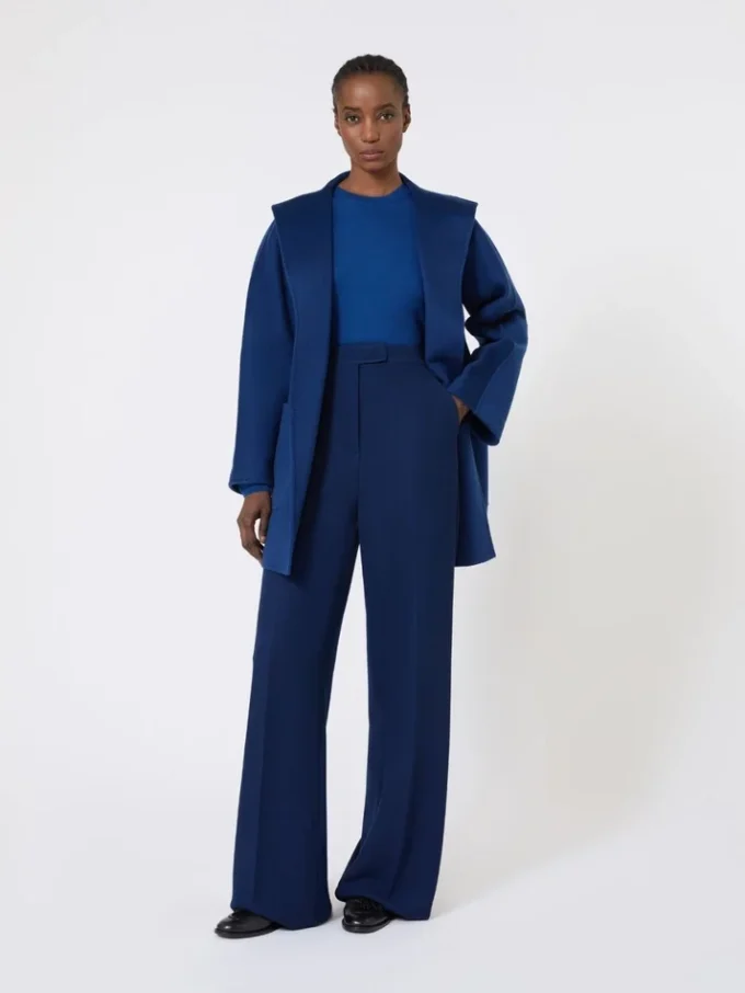 Cashmere yarn sweater, china blue