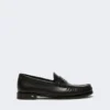 Classic leather moccasins, black