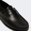 Classic leather moccasins, black