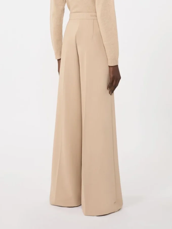 Compact jersey trousers, albino