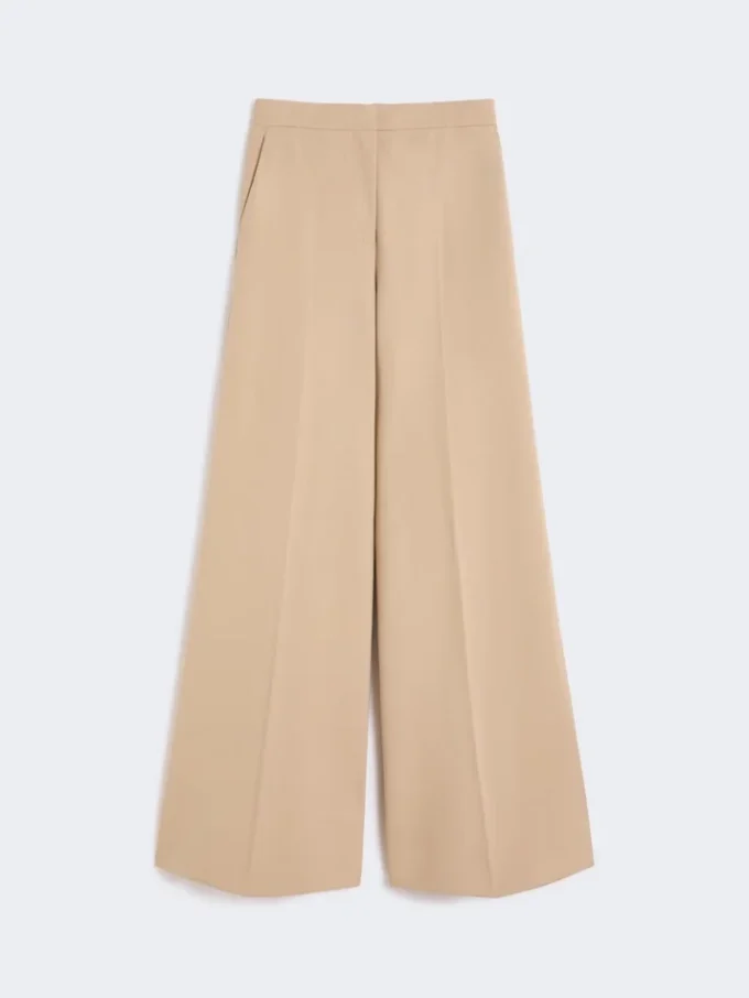 Compact jersey trousers, albino