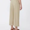 Cotton and linen canvas trousers, sand Cotton and linen canvas trousers, sand