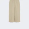 Cotton and linen canvas trousers, sand Cotton and linen canvas trousers, sand