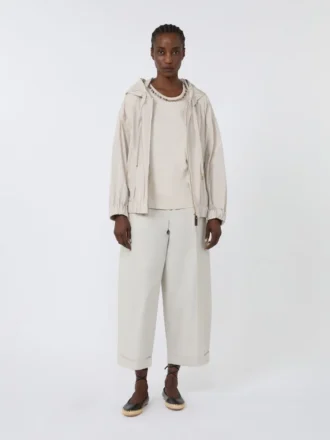 Cotton and modal t-shirt, beige