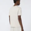 Cotton and modal t-shirt, beige
