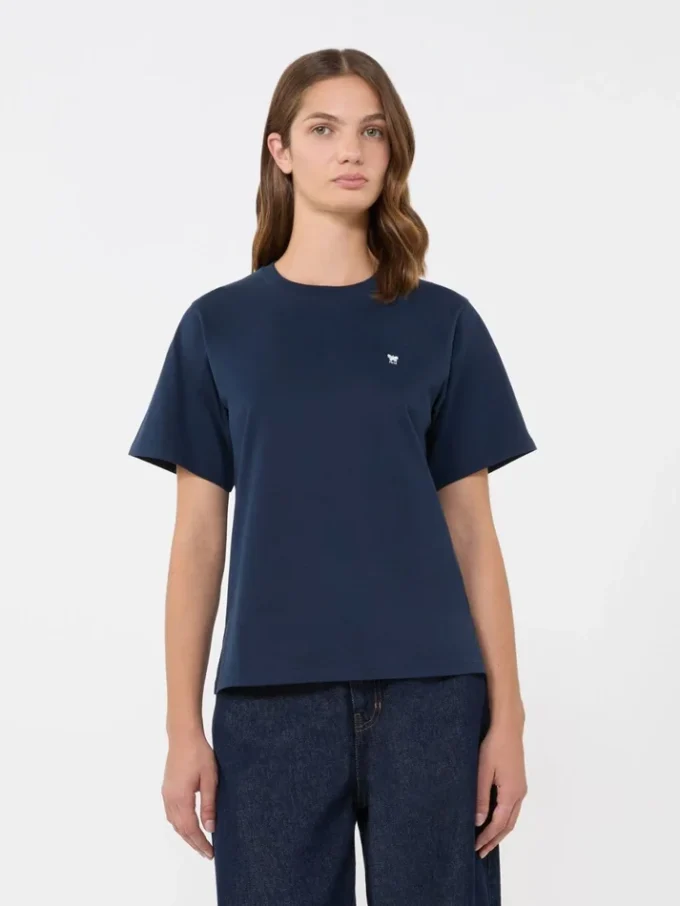 Cotton basic t-shirt, navy