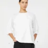 Cotton-blend jersey t-shirt, optical white