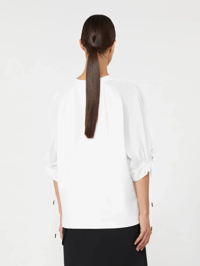 Cotton-blend jersey t-shirt, optical white