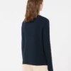 Cotton boxy sweater, navy Cotton boxy sweater, navy